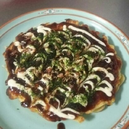 豪華なモダン焼きができました♪とっても美味しかったです(*^^*)ごちそうさまでした♪